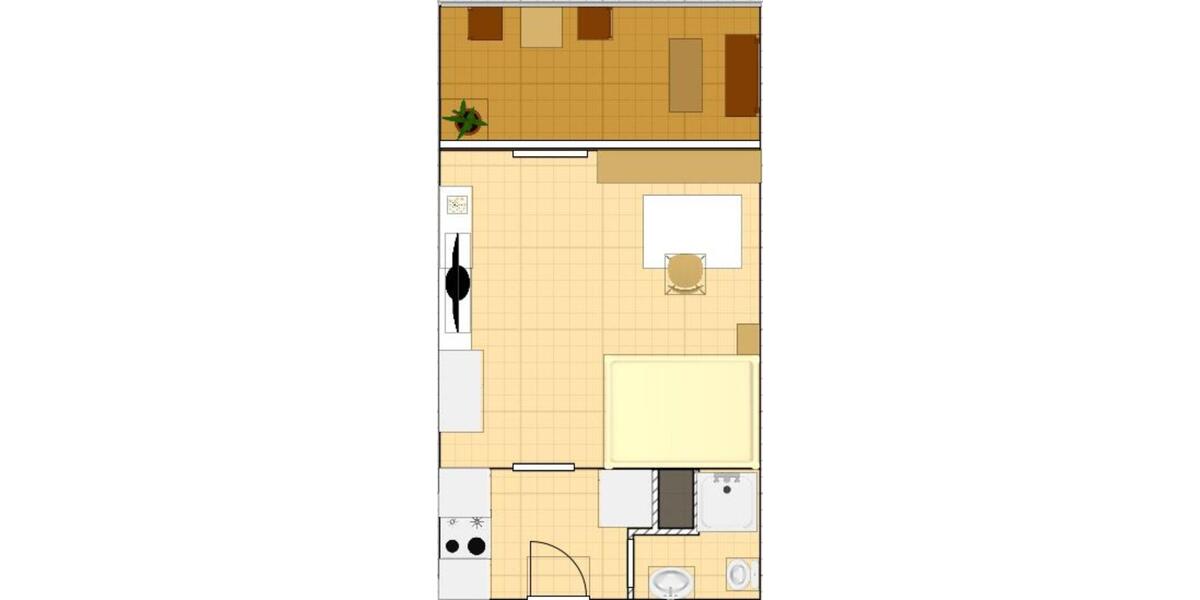 Etagenwohnung Köln Lindenthal - 1 Zimmer, 30 m&sup2;, 1.220&euro; | Angebot:25299022