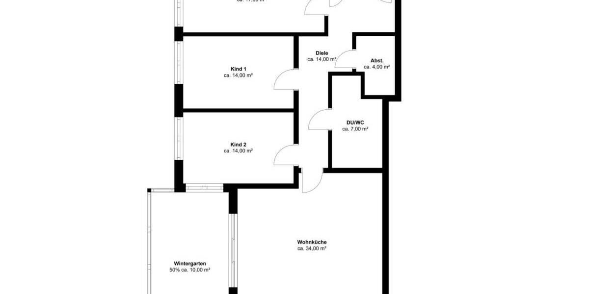 Etagenwohnung Pulheim - 2 Zimmer, 55 m&sup2;, 350.000&euro; | Angebot:25686578
