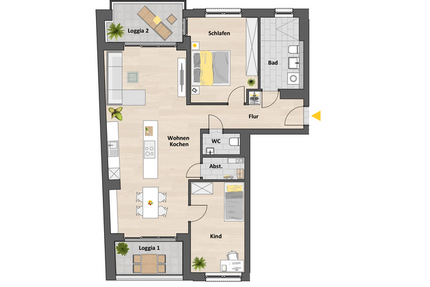 Wohnung Ehrenfeld Ehrenfeld - 3 Zimmer, 98 m&sup2;, 743.500&euro; | Angebot:24760447