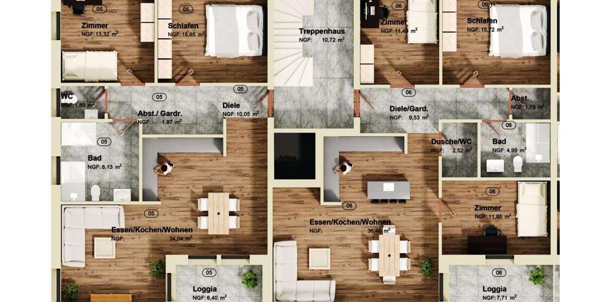 Etagenwohnung Pulheim - 4 Zimmer, 98 m&sup2;, 609.000&euro; | Angebot:23872356