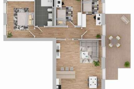 Wohnung Dormagen Sankt Peter - 4 Zimmer, 106 m&sup2;, 1.290&euro; | Angebot:26833330