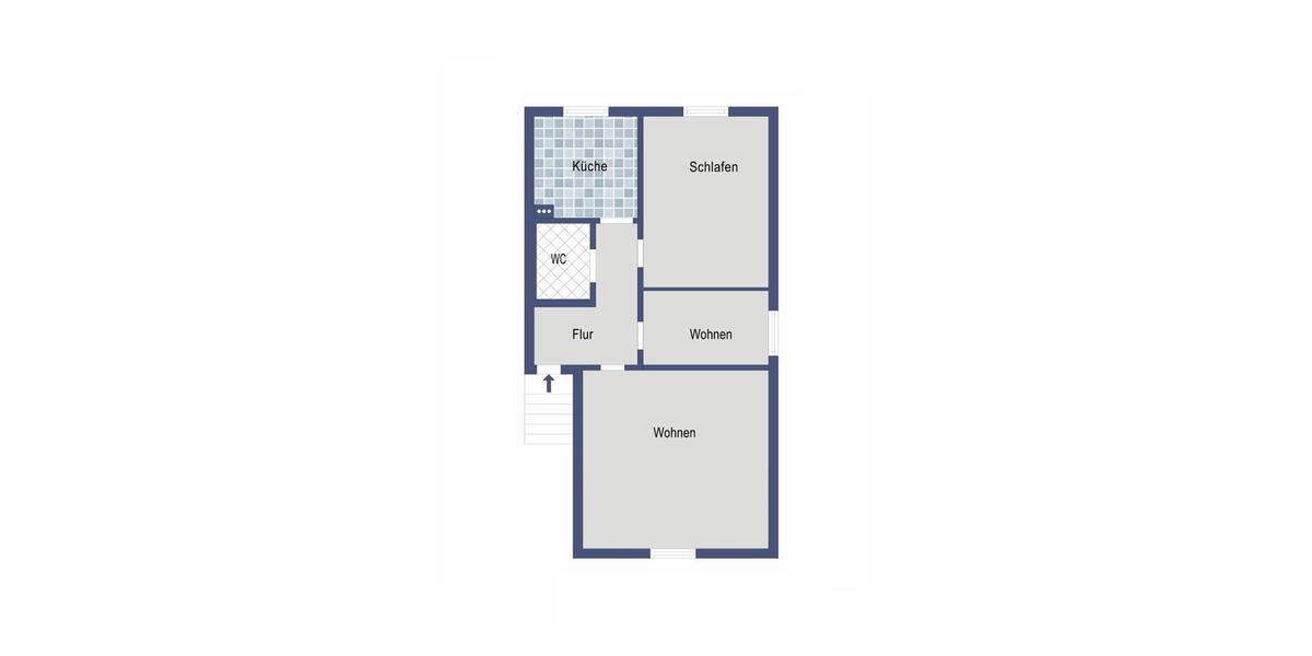 Etagenwohnung Köln Porz - 3 Zimmer, 59 m&sup2;, 700&euro; | Angebot:25873457