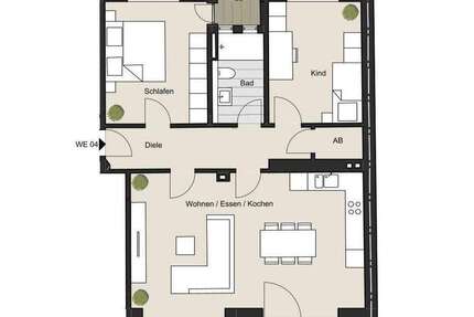 Wohnung Köln Zollstock - 3 Zimmer, 81 m&sup2;, 524.000&euro; | Angebot:25224039