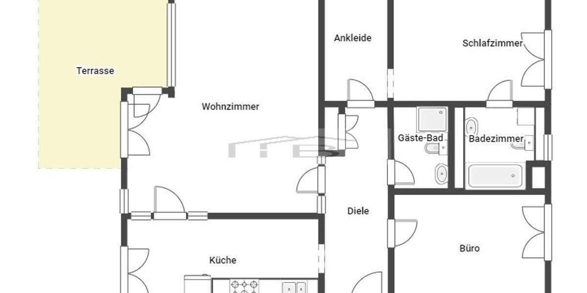 Etagenwohnung Köln Lindenthal - 3 Zimmer, 90 m&sup2;, 1.500&euro; | Angebot:25798730