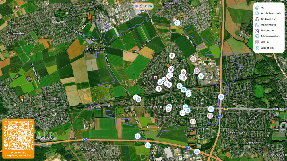 Etagenwohnung Köln Lövenich - 4 Zimmer, 82 m&sup2;, 353.000&euro; | Angebot:25696524