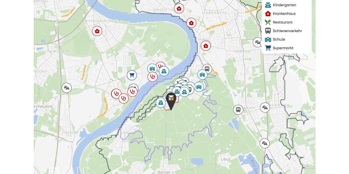 Etagenwohnung Köln Zündorf - 2 Zimmer, 72 m&sup2;, 259.000&euro; | Angebot:25773349