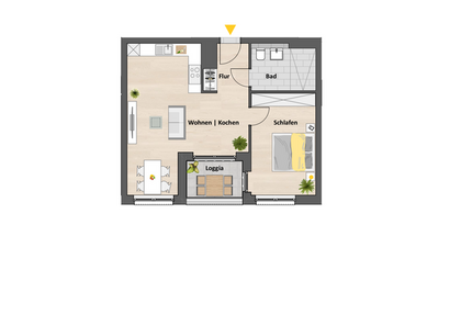Wohnung Ehrenfeld Ehrenfeld - 2 Zimmer, 57 m&sup2;, 442.900&euro; | Angebot:24760444