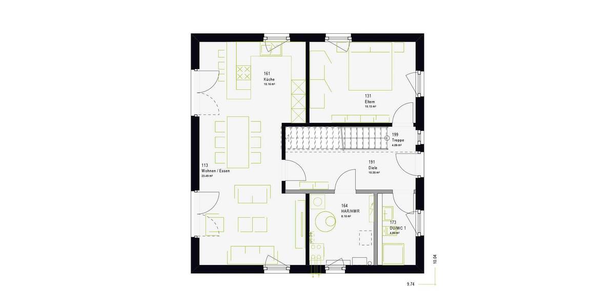 Einfamilienhaus Kerpen Sindorf - 6 Zimmer, 133 m&sup2;, 439.978&euro; | Angebot:26798254