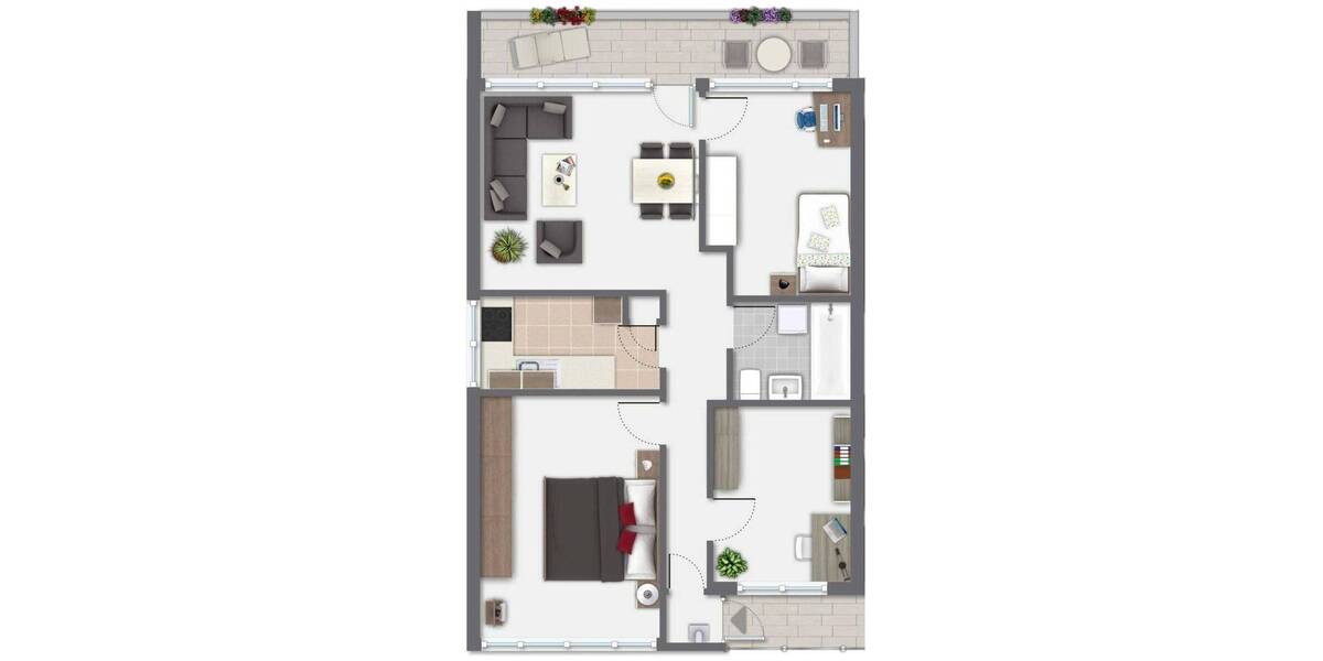 Etagenwohnung Leverkusen Küppersteg - 4 Zimmer, 101 m&sup2;, 250.000&euro; | Angebot:25742645