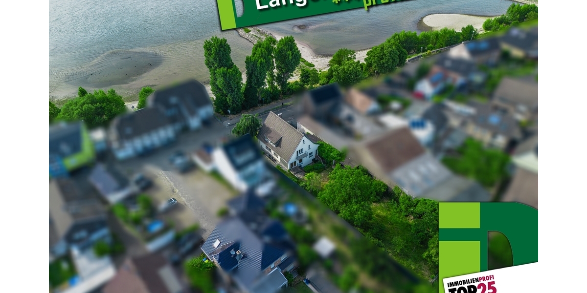 Rheinblick, Gartenidylle und Entwicklungspotential - Einfamilienhaus Köln Porz | Angebot:25783620