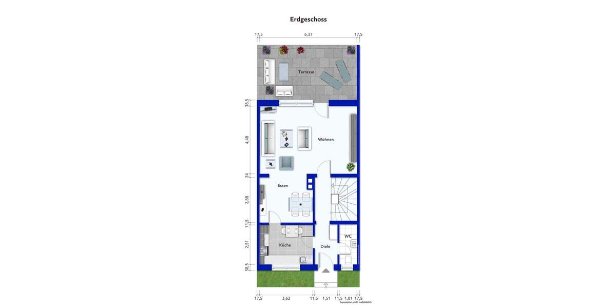 Reihenendhaus Bergheim Fliesteden - 6 Zimmer, 144 m&sup2;, 405.000&euro; | Angebot:25865340