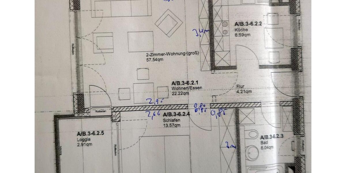Etagenwohnung Köln Mülheim - 2 Zimmer, 60 m&sup2;, 1.150&euro; | Angebot:25960289
