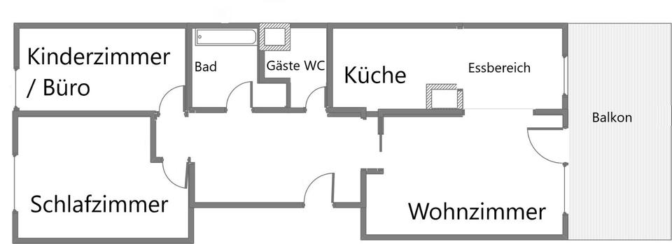 Etagenwohnung Leverkusen - 3 Zimmer, 82 m&sup2;, 290.000&euro; | Angebot:27298948