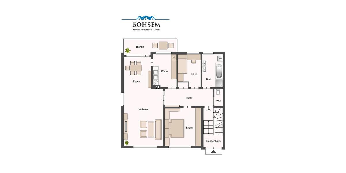 Etagenwohnung Zülpich - 3 Zimmer, 100 m&sup2;, 800&euro; | Angebot:25253840