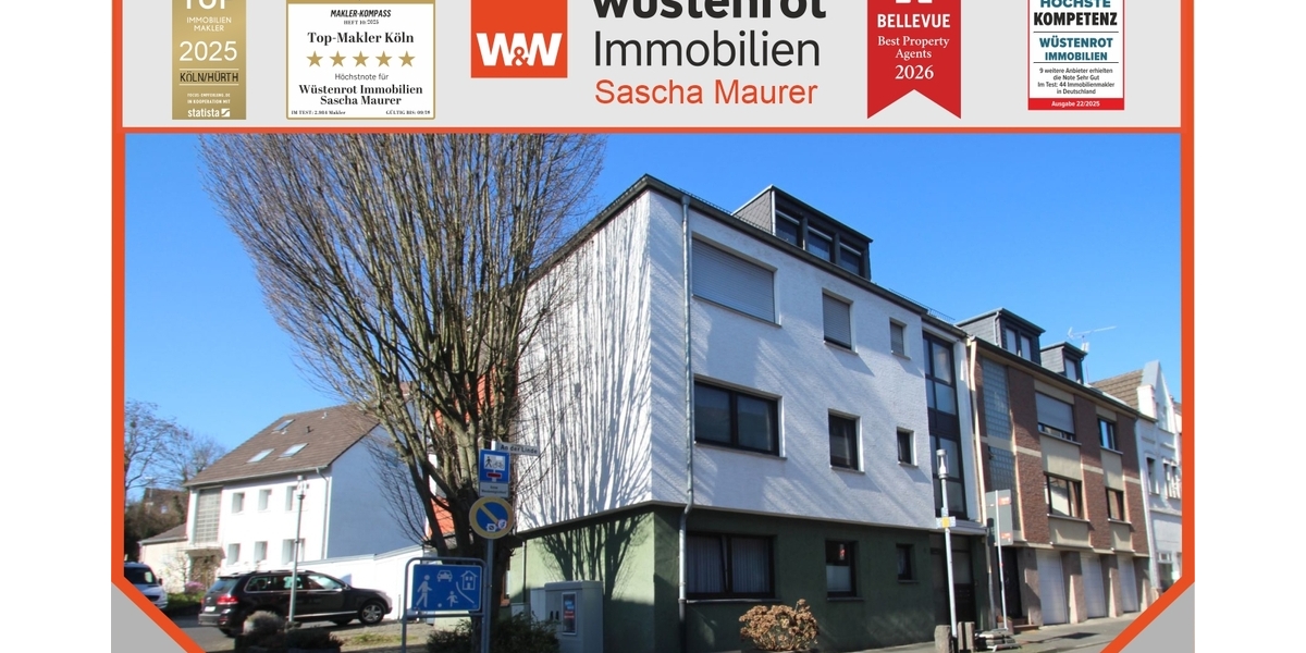 Mit 3D: Mehrfamilienhaus 4 Einheiten (2 Wg. frei) + 4 Garagen – Potenzial bis ca. 40.000 EUR p.a. - Mehrfamilienhaus, Wohnhaus Brühl | Angebot:26001821