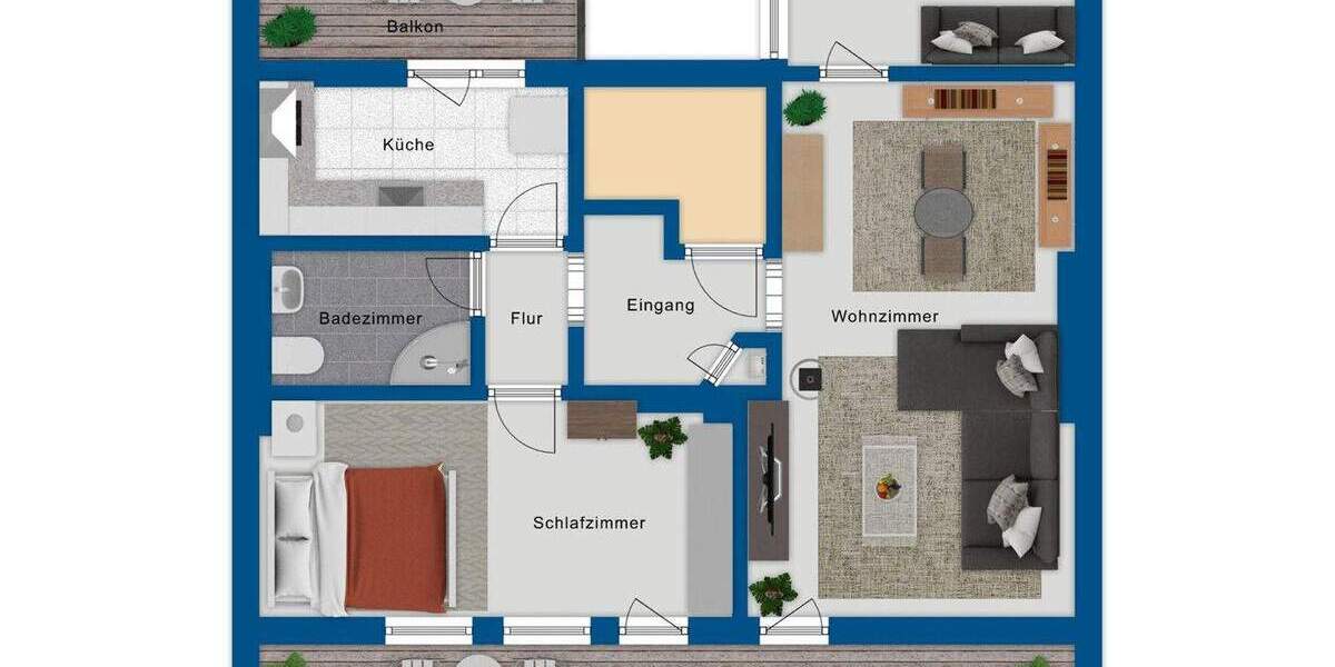 Etagenwohnung Köln Mülheim - 2 Zimmer, 78 m&sup2;, 358.000&euro; | Angebot:25748339