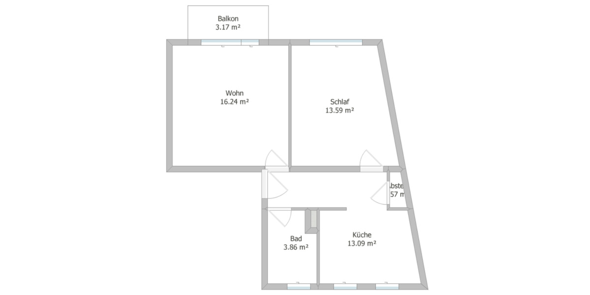 Hochparterre Köln Rodenkirchen - 2 Zimmer, 50 m&sup2;, 290.000&euro; | Angebot:25025222