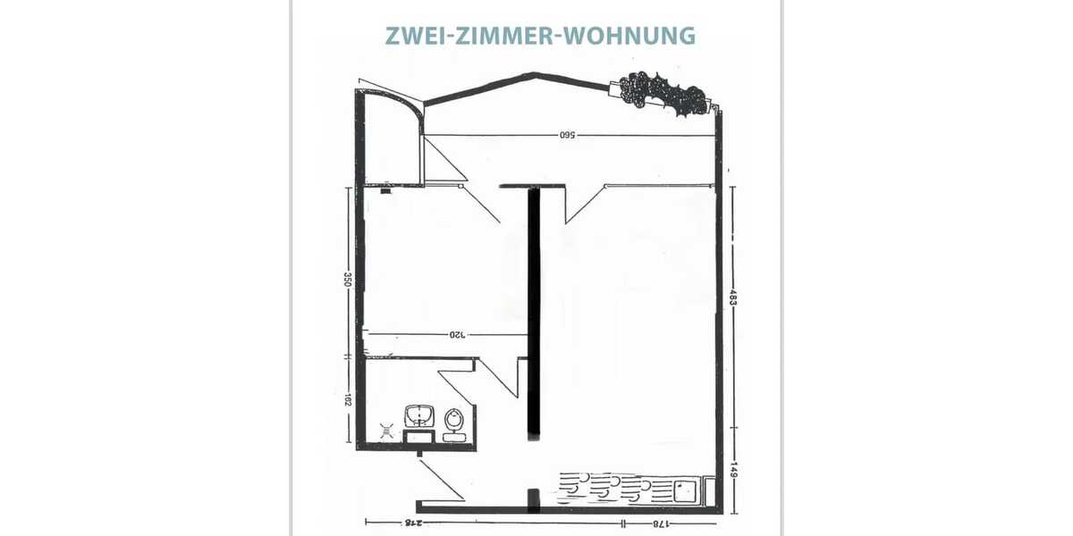 Etagenwohnung Köln Zollstock - 2 Zimmer, 47 m&sup2;, 1.040&euro; | Angebot:26274144