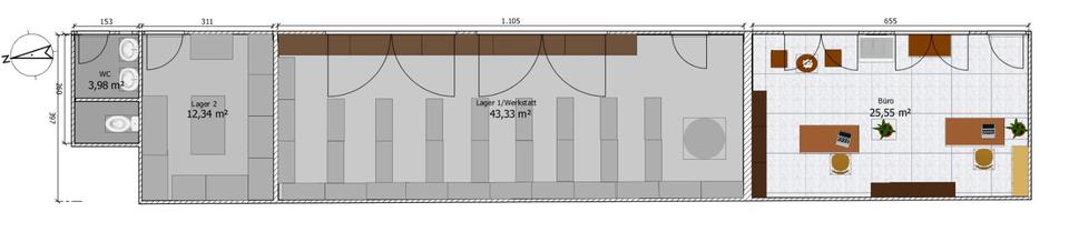 Gewerbeobjekt Euskirchen Dom-Esch - 690&euro; | Angebot:25862521