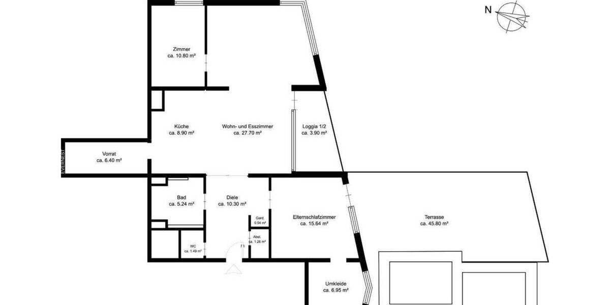 Etagenwohnung Köln Neustadt-Nord - 4 Zimmer, 121 m&sup2;, 845.000&euro; | Angebot:25777914