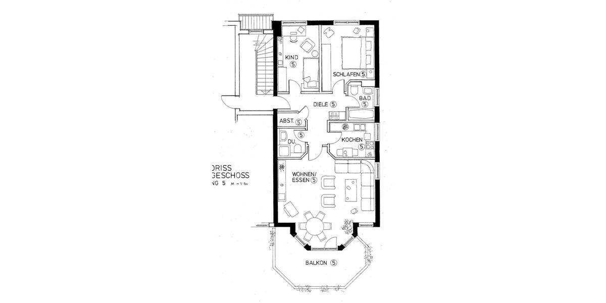 Etagenwohnung Köln Kalk - 3 Zimmer, 85 m&sup2;, 1.280&euro; | Angebot:24816931