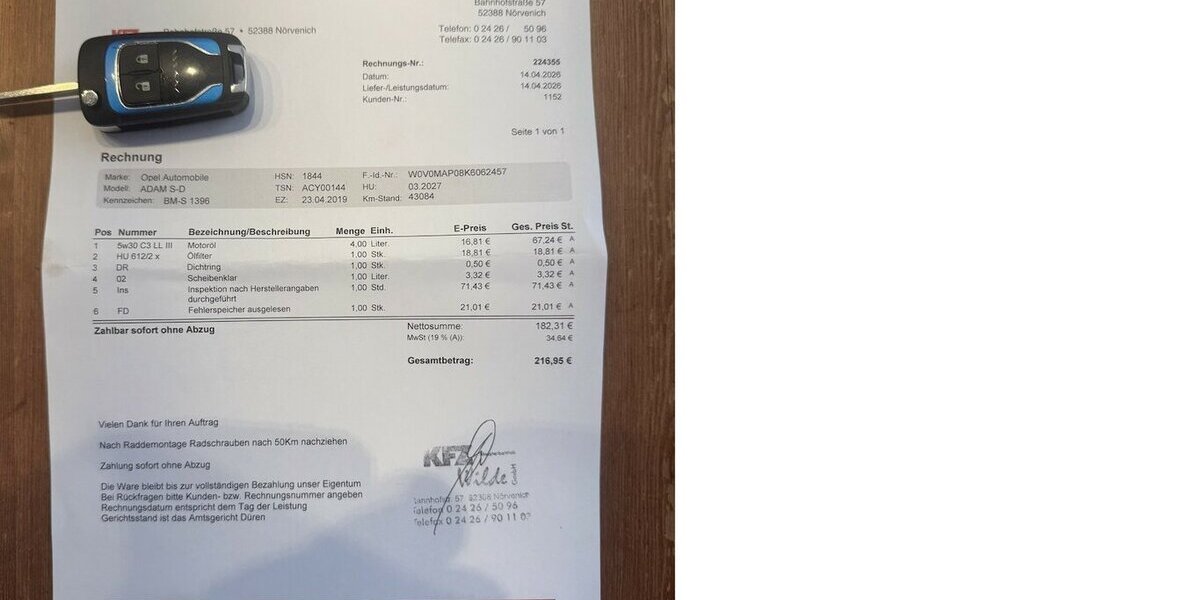 Opel Adam Navi Klima Sitzh. Alu ServiceNeu unfallfrei 43.000 km 11.000 &euro; Erftstadt 50374