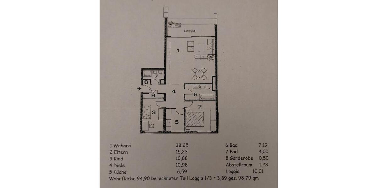 Etagenwohnung Köln Lindenthal - 3 Zimmer, 99 m&sup2;, 370.000&euro; | Angebot:27038027
