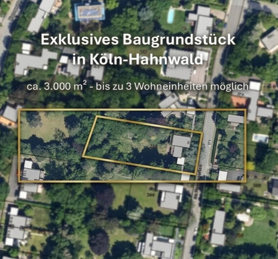 Grundstück Köln / Hahnwald Hahnwald - 2.990.000&euro; | Angebot:26343614