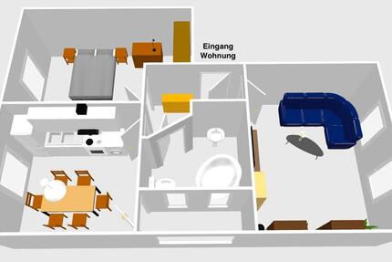 Wohnung Köln Mülheim - 2 Zimmer, 60 m&sup2;, 780&euro; | Angebot:25907459