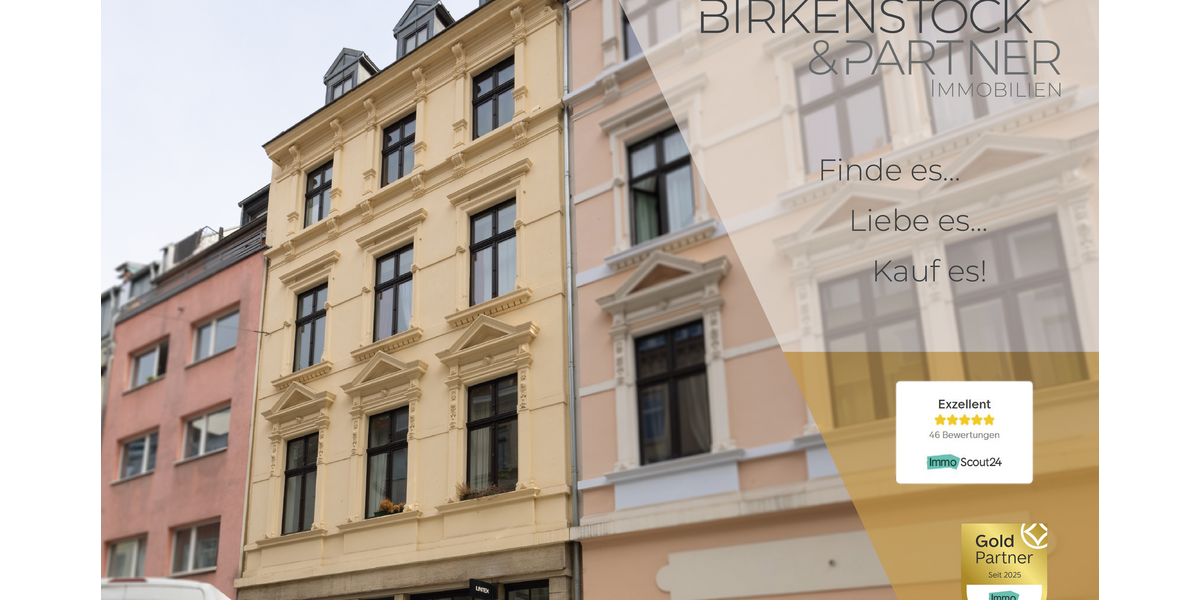 Etagenwohnung Köln Innenstadt - 2 Zimmer, 40 m&sup2;, 349.000&euro; | Angebot:26013533