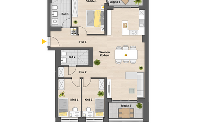 Wohnung Ehrenfeld Ehrenfeld - 4 Zimmer, 112 m&sup2;, 845.900&euro; | Angebot:24760451