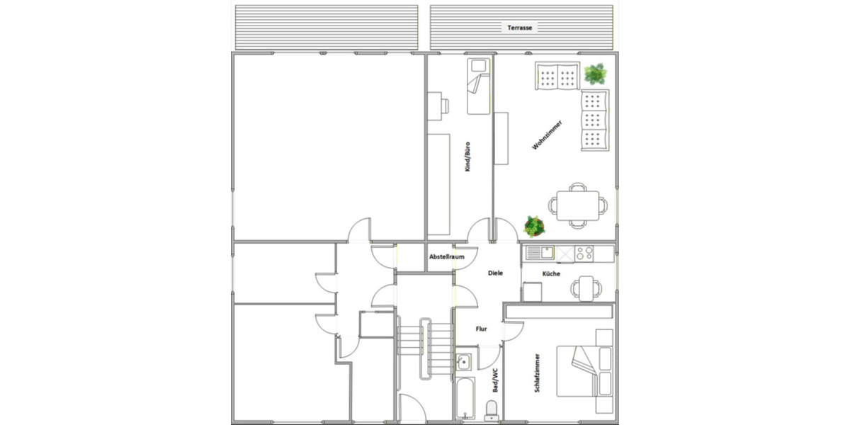 Erdgeschoßwohnung Leverkusen - 3 Zimmer, 80 m&sup2;, 240.000&euro; | Angebot:25876669