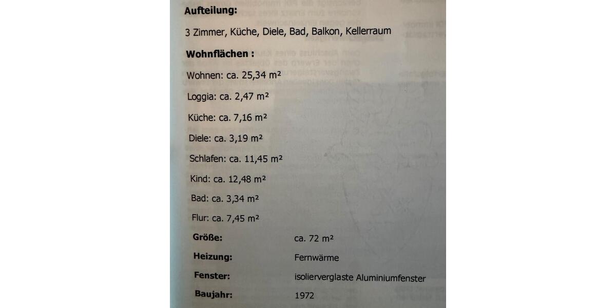 Erdgeschoßwohnung Köln Kalk - 3 Zimmer, 72 m&sup2;, 218.000&euro; | Angebot:26798310