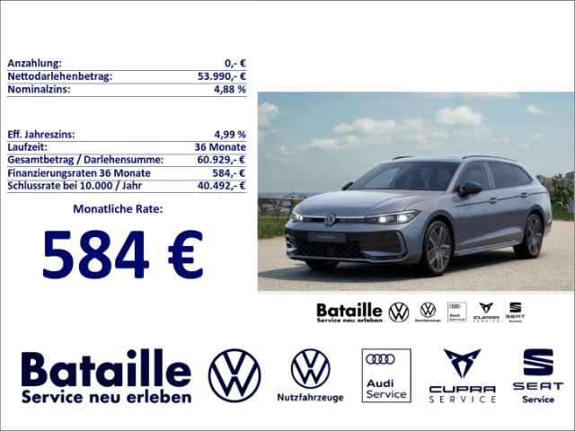 VW Passat Variant 2.500 km 53.990 &euro; Jülich 52428