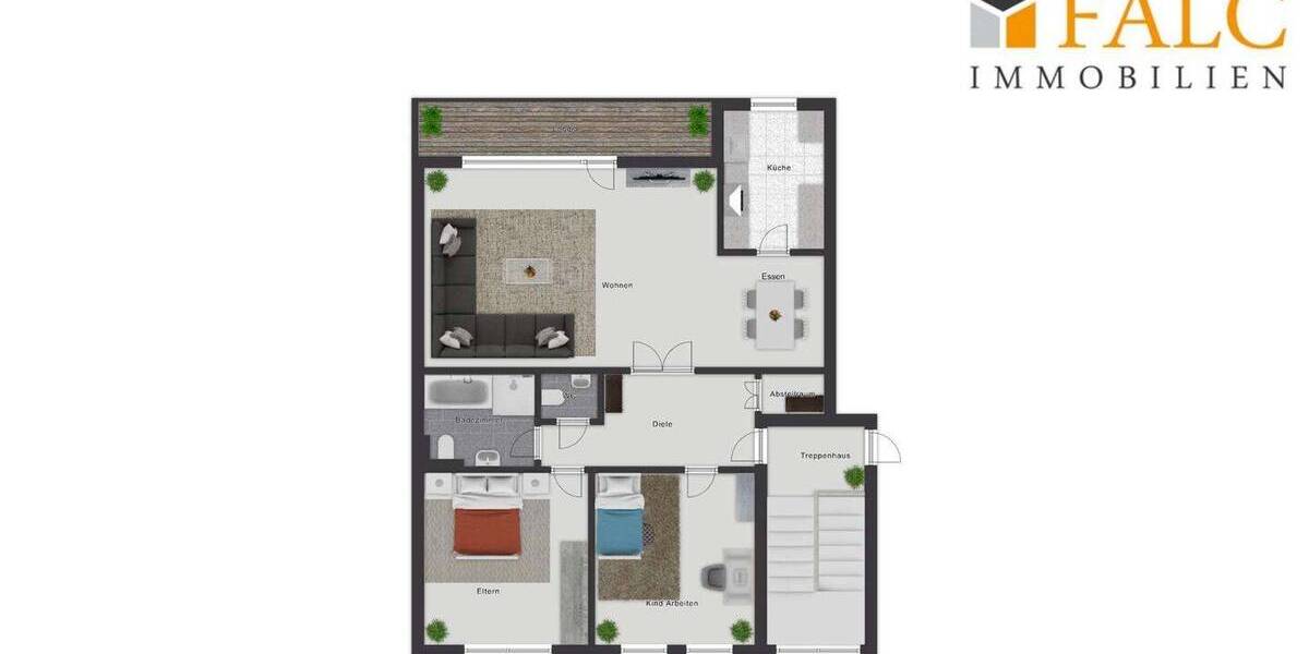 Etagenwohnung Frechen Königsdorf - 3 Zimmer, 103 m&sup2;, 315.000&euro; | Angebot:25929470