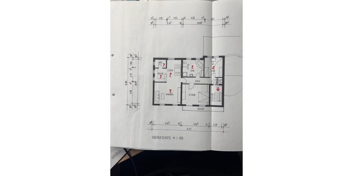 Etagenwohnung Euskirchen Dom-Esch - 3 Zimmer, 105 m&sup2;, 1.310&euro; | Angebot:25756635