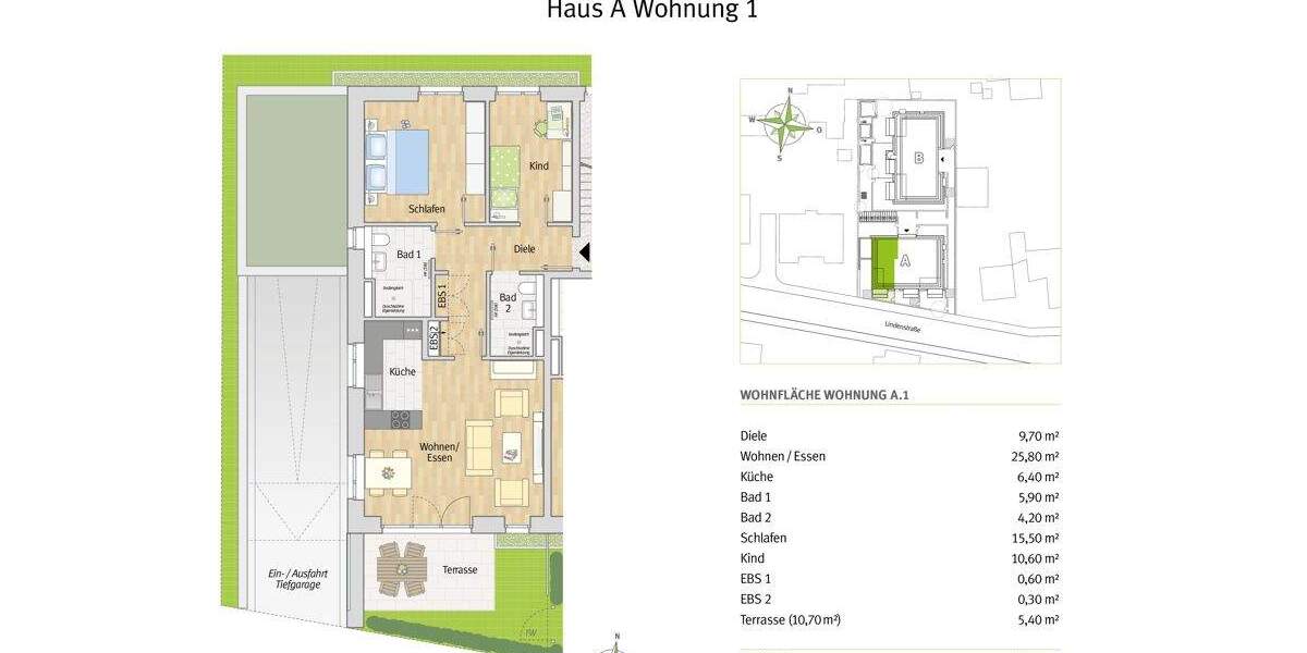 Etagenwohnung Monheim - 3 Zimmer, 84 m&sup2;, 524.500&euro; | Angebot:25684480