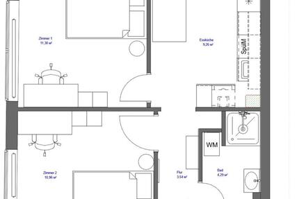 Wohnung Köln Kalk - 2 Zimmer, 20 m&sup2;, 470&euro; | Angebot:25933978