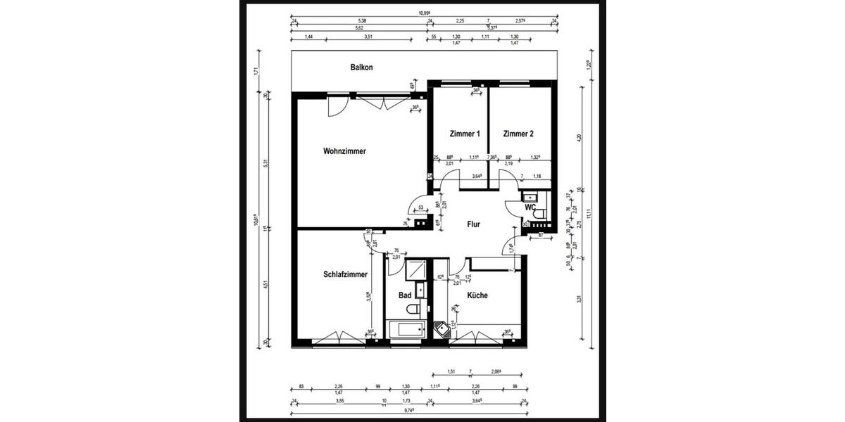 Etagenwohnung Kerpen Buir - 4 Zimmer, 100 m&sup2;, 1.500&euro; | Angebot:25217935