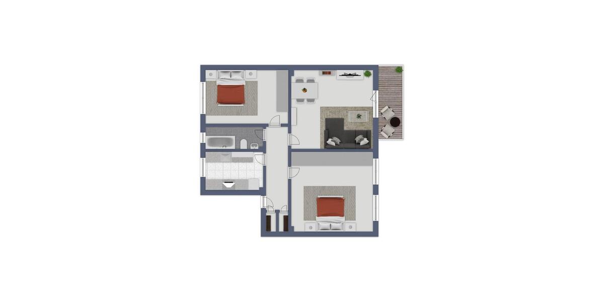 Etagenwohnung Köln Innenstadt - 3 Zimmer, 86 m&sup2;, 1.290&euro; | Angebot:25854623
