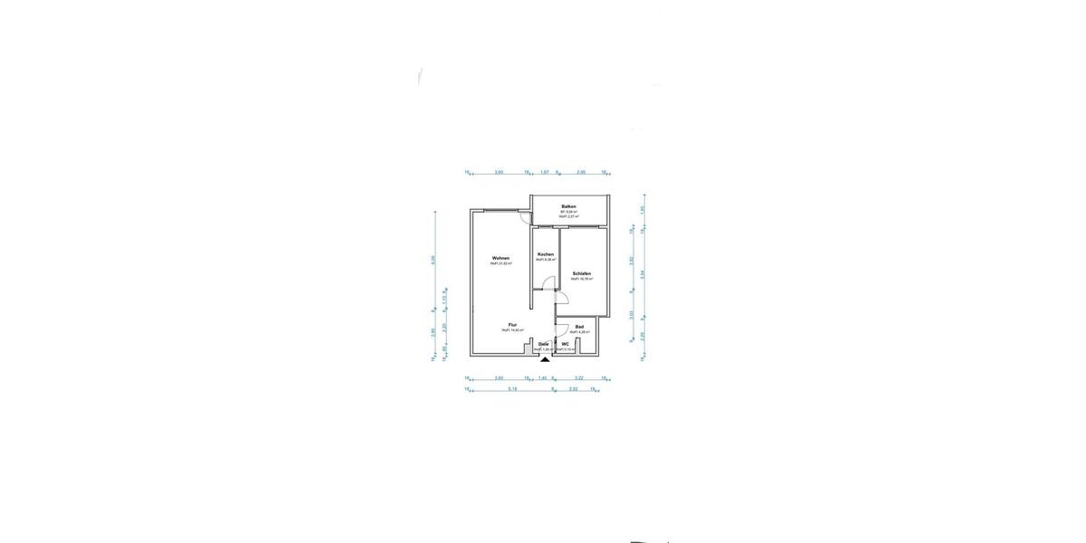 Etagenwohnung Monheim am Rhein - 2 Zimmer, 70 m&sup2;, 860&euro; | Angebot:26551110