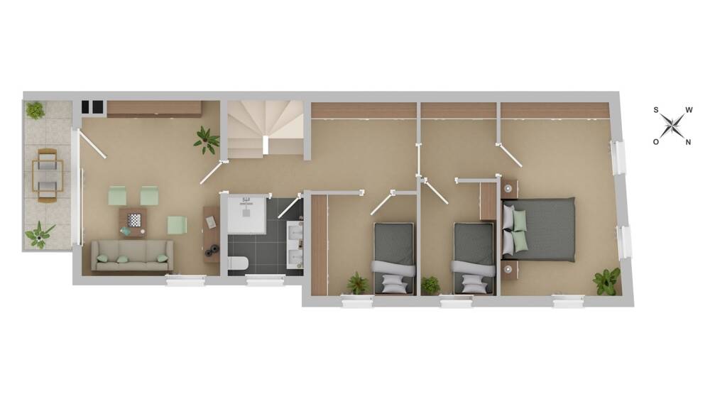 Mehrfamilienhaus, Wohnhaus Bornheim Waldorf - 8 Zimmer, 166 m&sup2;, 295.000&euro; | Angebot:26037146