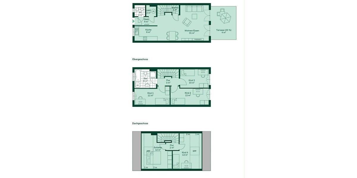 Reihenhaus Wesseling - 5 Zimmer, 125 m&sup2;, 595.000&euro; | Angebot:25993467