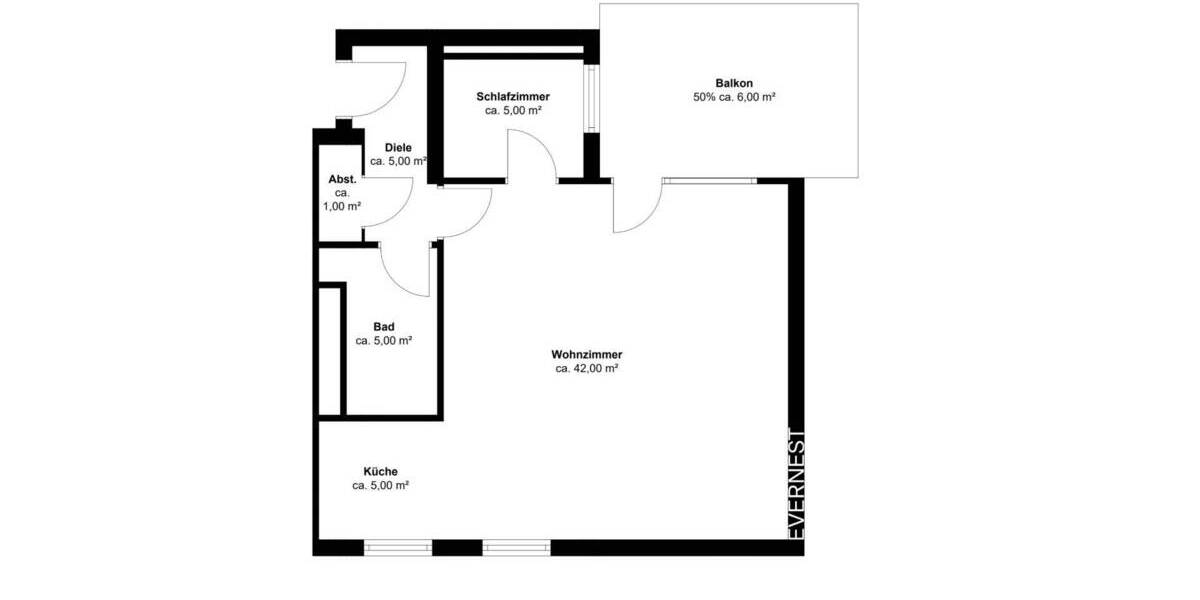 Etagenwohnung Köln Longerich - 2 Zimmer, 66 m&sup2;, 235.000&euro; | Angebot:25738338
