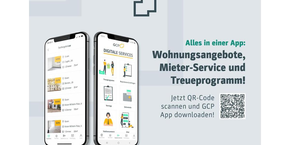 Etagenwohnung Köln Porz - 2 Zimmer, 61 m&sup2;, 674&euro; | Angebot:25500377