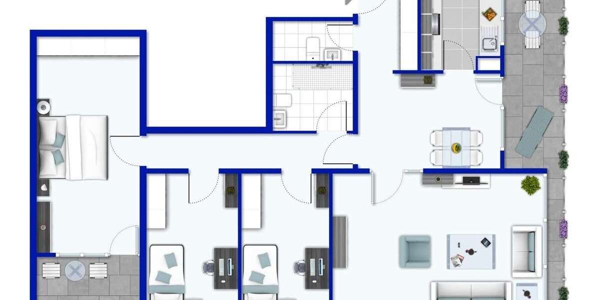 Etagenwohnung Köln Rodenkirchen - 4.5 Zimmer, 102 m&sup2;, 299.900&euro; | Angebot:25986771