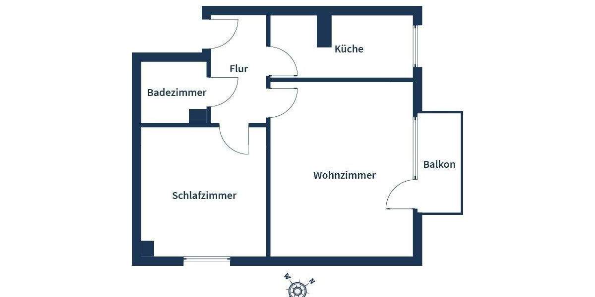 Etagenwohnung Kerpen - 2 Zimmer, 44 m&sup2;, 129.000&euro; | Angebot:25688362