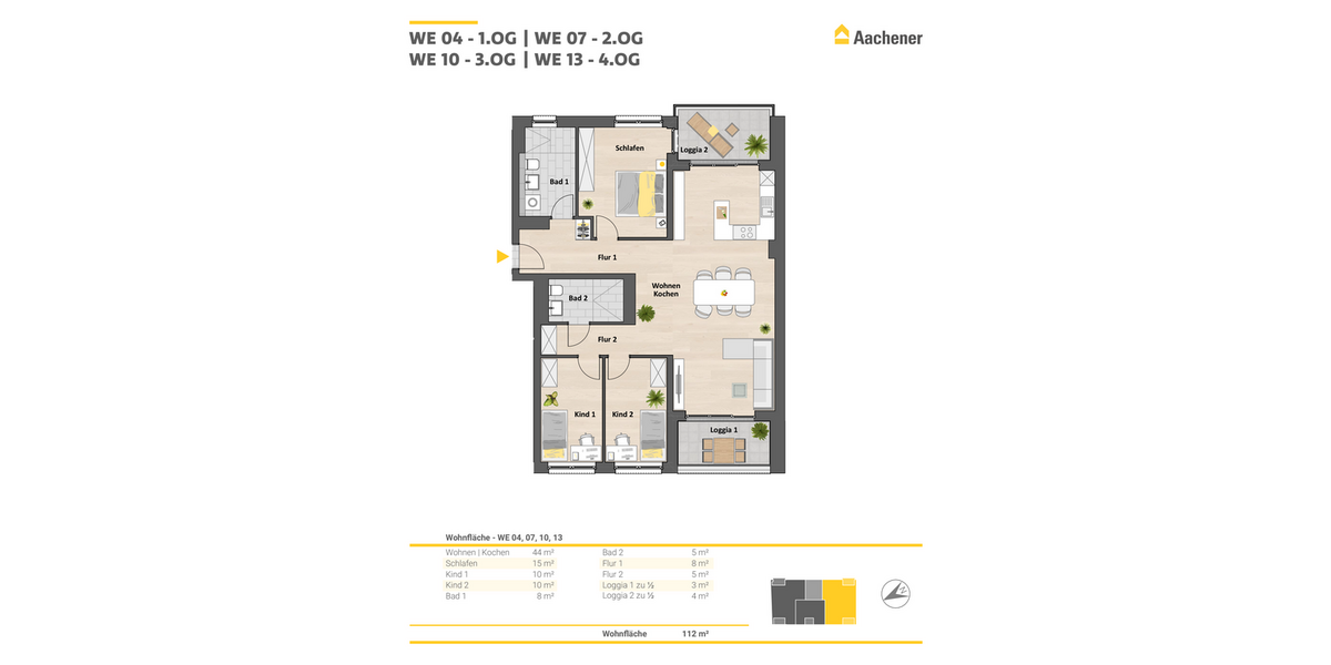 Etagenwohnung Ehrenfeld Ehrenfeld - 4 Zimmer, 112 m&sup2;, 835.900&euro; | Angebot:24975166