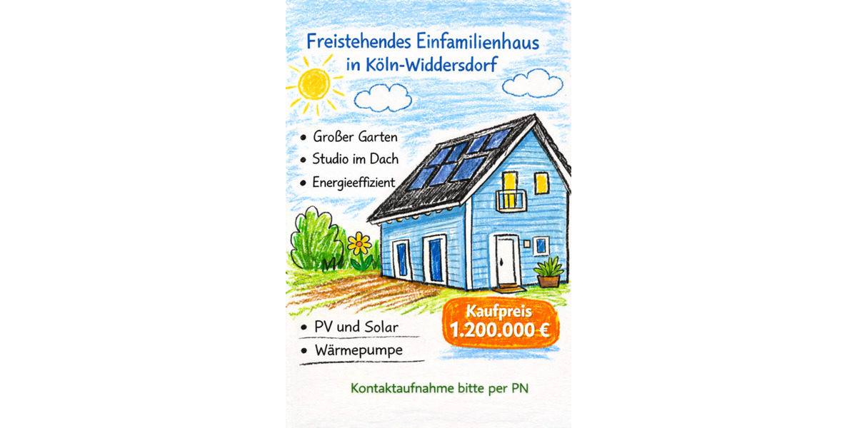 Einfamilienhaus Köln Lindenthal - 7 Zimmer, 175 m&sup2;, 1.200.000&euro; | Angebot:25580072