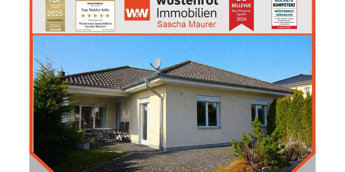Treppensteigen war gestern! Top gepflegter, nahezu neuwertiger Bungalow auf schönem Sonnengrundstück! - Einfamilienhaus Weilerswist | Angebot:25920136